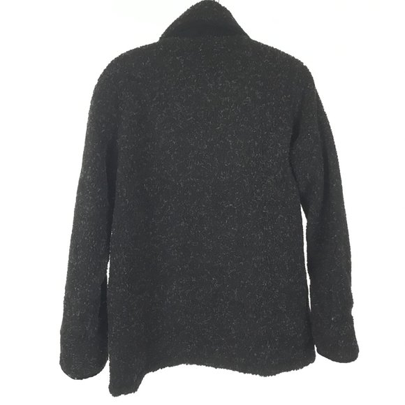 NWT Tudor Court Black Berber Fleece Coat Size PL - Picture 4 of 4
